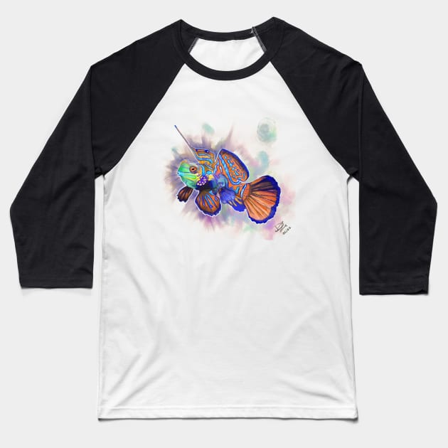 Mandarin Dragonette Baseball T-Shirt by Dani LaVs Creative 